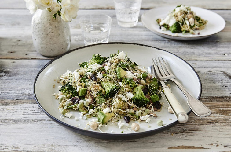 Broccoli, Feta & Quinoa Salad