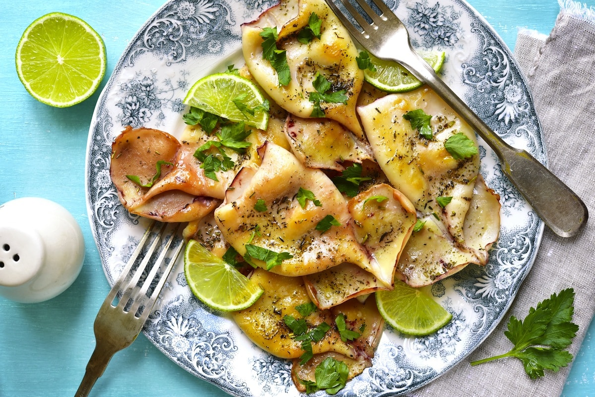 Grilled Calamari with Australian Native Herbs