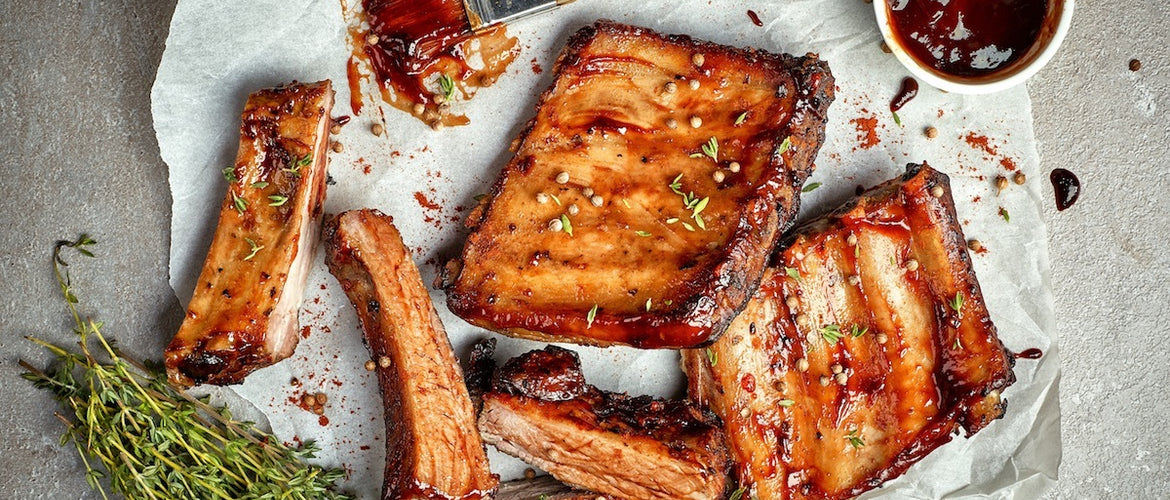 BBQ Pork Ribs with Chipotle Mop