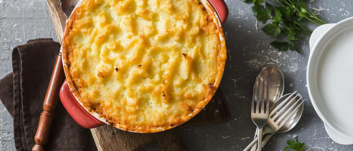 Cheesy Shepherds Pie with Truffle Oil